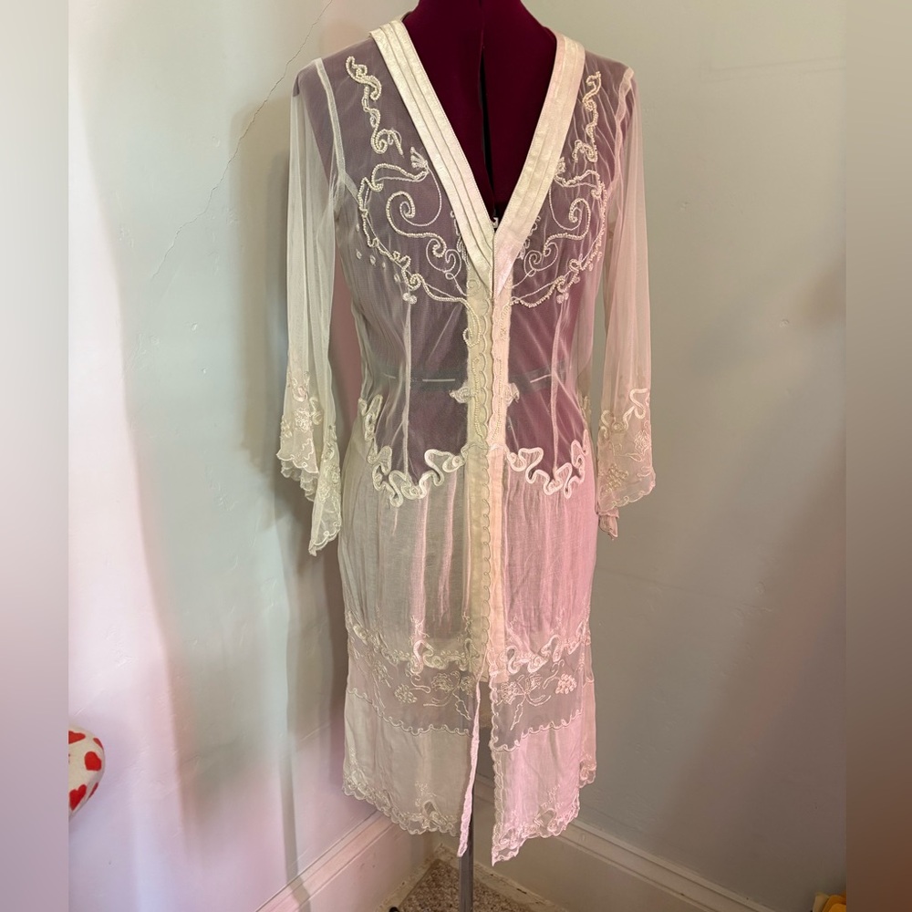 Yantha Nataya vintage y2k fancy jacket lace party wedding Downton Abbey s/m